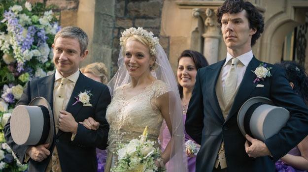 "Sherlock": Czy żona Watsona, Mary (C), przeżyje 4. sezon serialu? /BBC