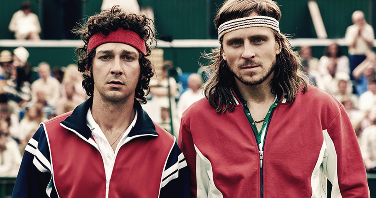 Shia LaBeouf jako John McEnroe i Sverrir Gudnason w roli Björna Borga /materiały prasowe