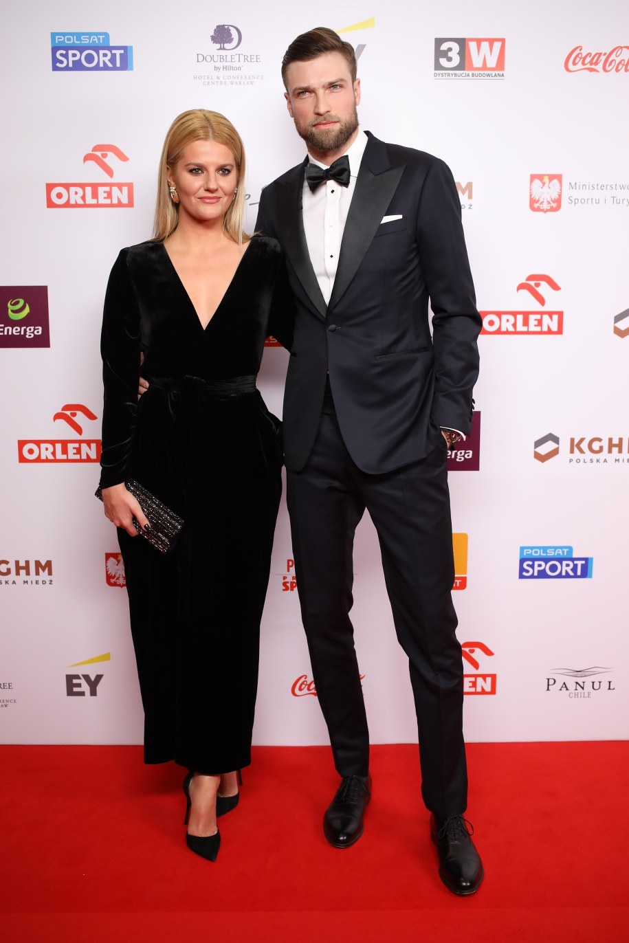 . Siatkarz ONICO Warszawa Andrzej Wrona i aktorka Zofia Zborowska podczas gali 84. Plebiscytu na 10 Najlepszych Sportowców Polski 2018 /Leszek Szymański /PAP