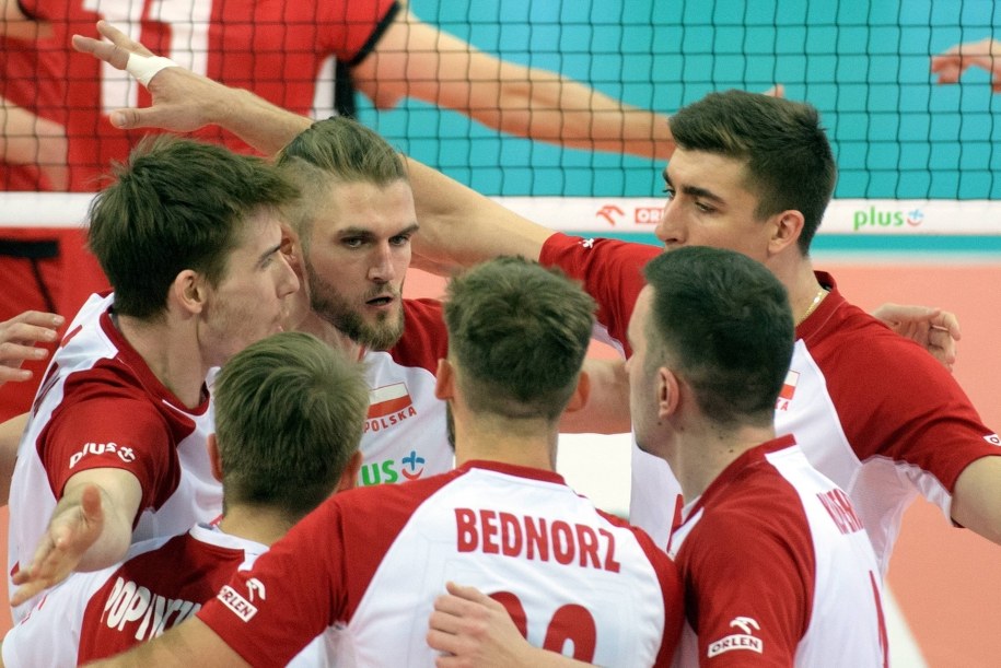 Siatkarze reprezentacji Polski w meczu towarzyskim z Belgią, rozegranym w ramach przygotowań do Ligi Narodów, 13 maja /Grzegorz Michałowski /PAP