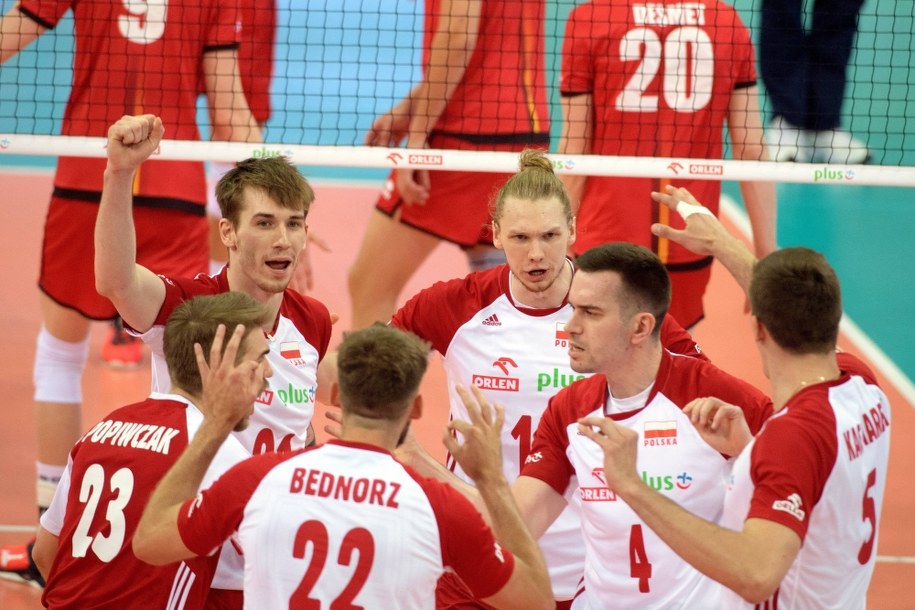 Siatkarze reprezentacji Polski w meczu towarzyskim z Belgią, maj 2021 /Grzegorz Michałowski /PAP