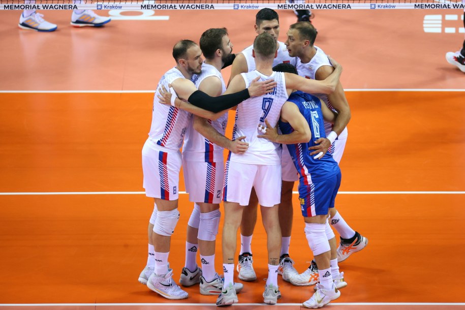 Siatkarze Serbii /	Łukasz Gągulski /PAP