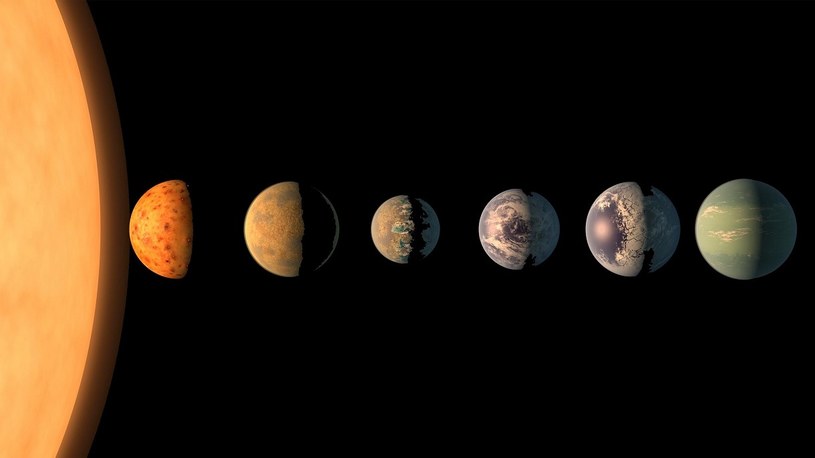 Siedem podobnych do Ziemi planet krąży tylko wokół jednej gwiazdy /Geekweek