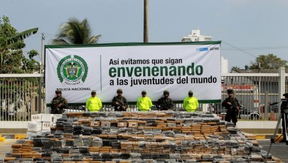 Siedem ton kokainy przechwyciła kolumbijska policja