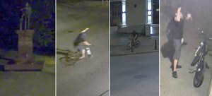 Siedlce: 34-latek oblał farbą pomnik Lecha Kaczyńskiego. Został zatrzymany