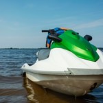 Siedmiolatek sam pływał skuterem po jeziorze Tałty