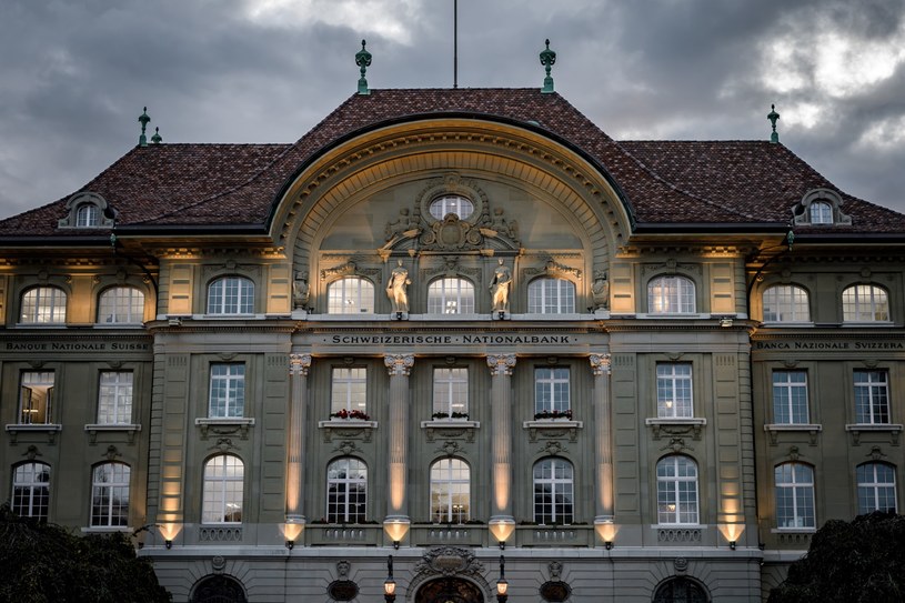Siedziba Narodowego Banku Szwajcarii, Berno / FABRICE COFFRINI /AFP