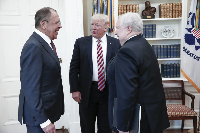 Siergiej Ławrow, Donald Trump, Siergiej Kislak /AFP