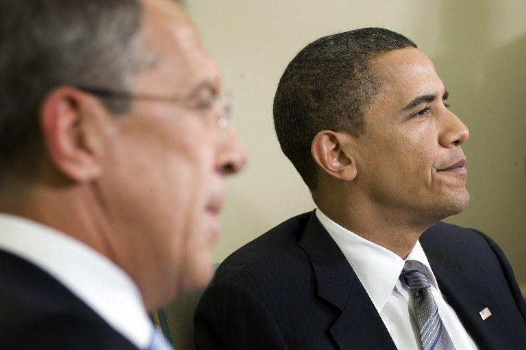 Siergiej Ławrow i Barack Obama /AFP
