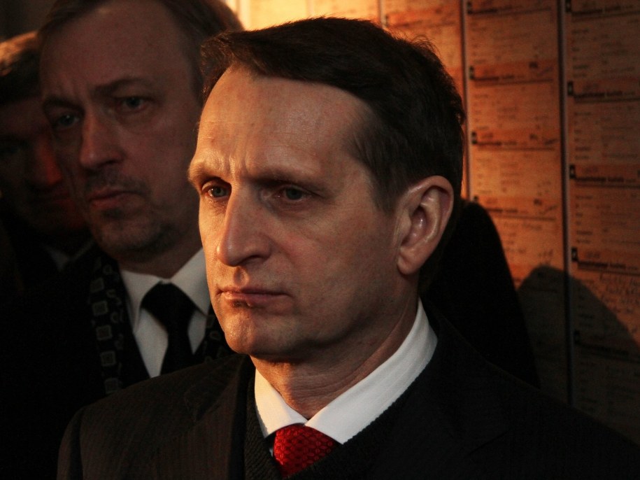 Siergiej Naryszkin /	Jacek Bednarczyk   /PAP