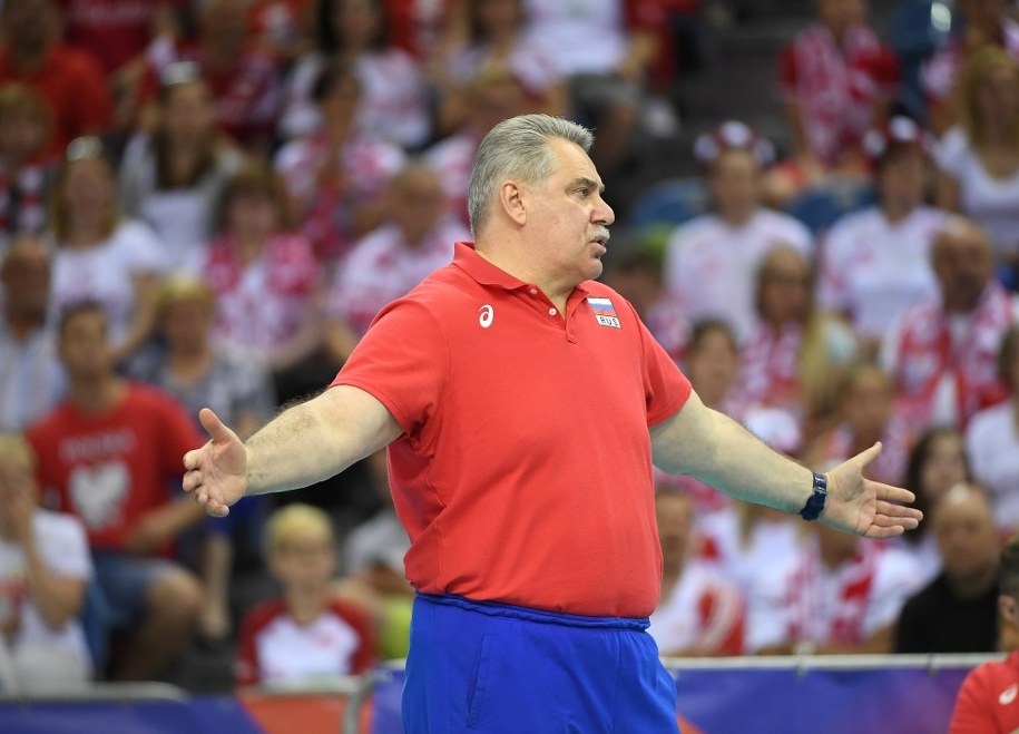 Siergiej Szliapnikow - trener reprezentacji Rosji /	Jacek Bednarczyk   /PAP