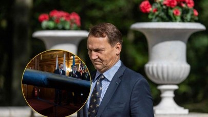 Sikorski w brytyjskim parlamencie pokazał drona, którym Rosja nęka Ukrainę