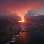 Silna erupcja wulkanu na Islandii. Łuna była widoczna z odległości 50 km