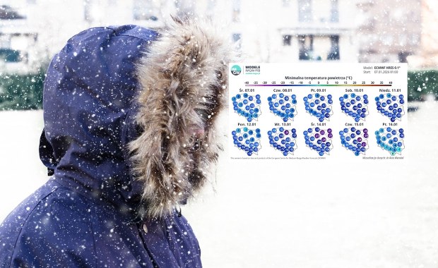 Silne opady śniegu i mróz -20 st. C. Alert dla 7 województw