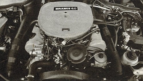 Silnik Brabus 6,0 czyli wersja rozwojowa silnika Mercedesa 560. Moc maksymalna 250 kW. /Brabus