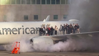 Silnik samolotu się zapalił. Na pokładzie 178 osób