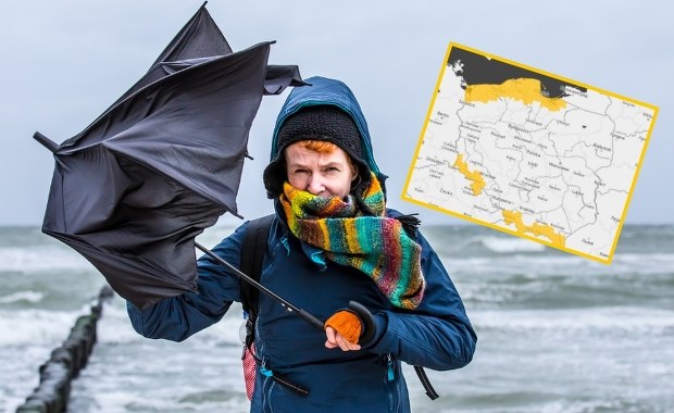 Silny wiatr na północy Polski. Wydano alerty, sporo interwencji