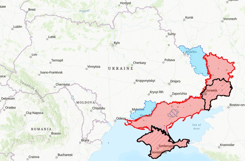 Siłom rosyjskim nie udało się zrealizować do końca marca zadań stawianych przez Kreml /storymaps.arcgis.com /