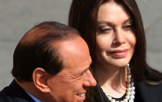 Silvio Berlusconi z żoną, fot. Giuseppe Cacace &nbsp; /Getty Images/Flash Press Media