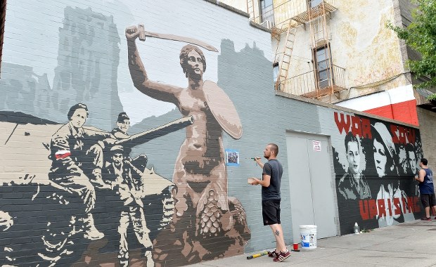 Skandal w USA: Zamalowali mural z polskimi powstańcami