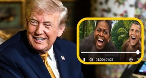 Skandaliczny wpis Trumpa. Obama i jego żona jako małpy