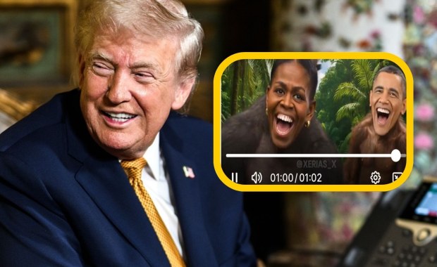Skandaliczny wpis Trumpa. Obama i jego żona jako małpy