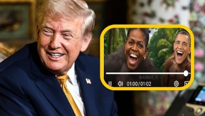 Skandaliczny wpis Trumpa. Obama i jego żona jako małpy