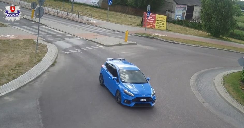 Skardziony Ford Focus RS został uchwycony przez miejski monitoring /Informacja prasowa