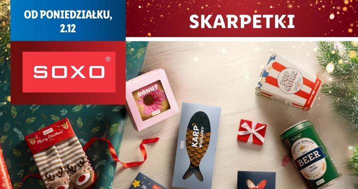 Skarpetki SOXO - dodatek do prezentu, który wywoła uśmiech! /Lidl /INTERIA.PL