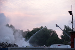 Skawina: Pożar składowiska odpadów