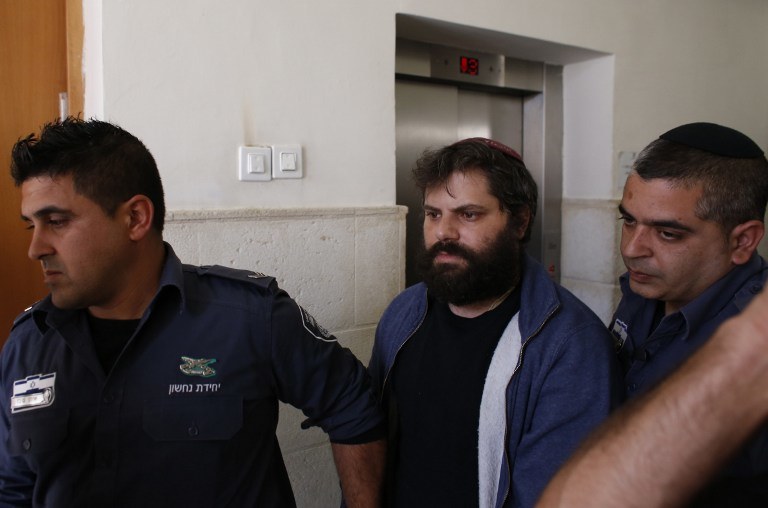 Skazany Izraelczyk Yosef Haim Ben-David /AHMAD GHARABLI / http://ref.afp.com/sources/1 /AFP