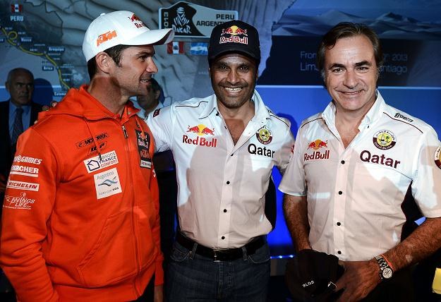 Skład zespołu Red Bulla: Cyril Depres, Nasser Al-Attiyah i Carlos Sainz /AFP