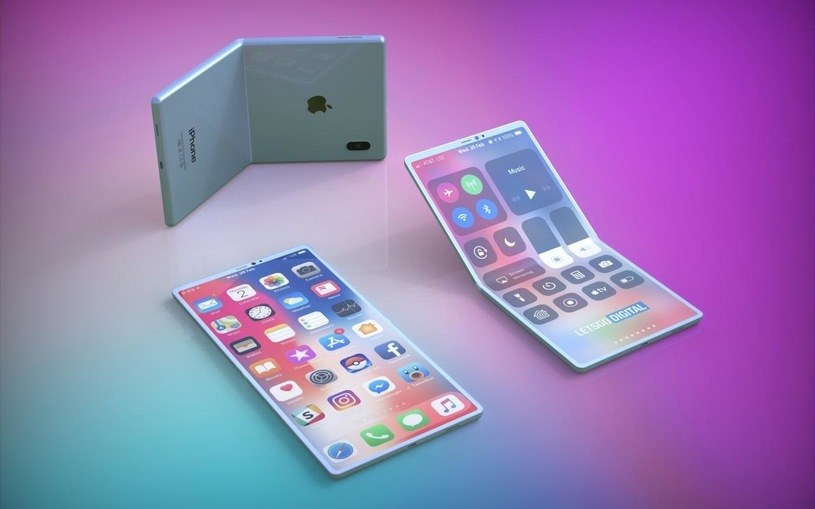 Składany smartfon Apple - patent fot. Let'sGo Digital /materiał zewnętrzny