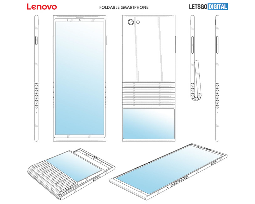 Składany smartfon Lenovo / fot. SlashGear /materiał zewnętrzny