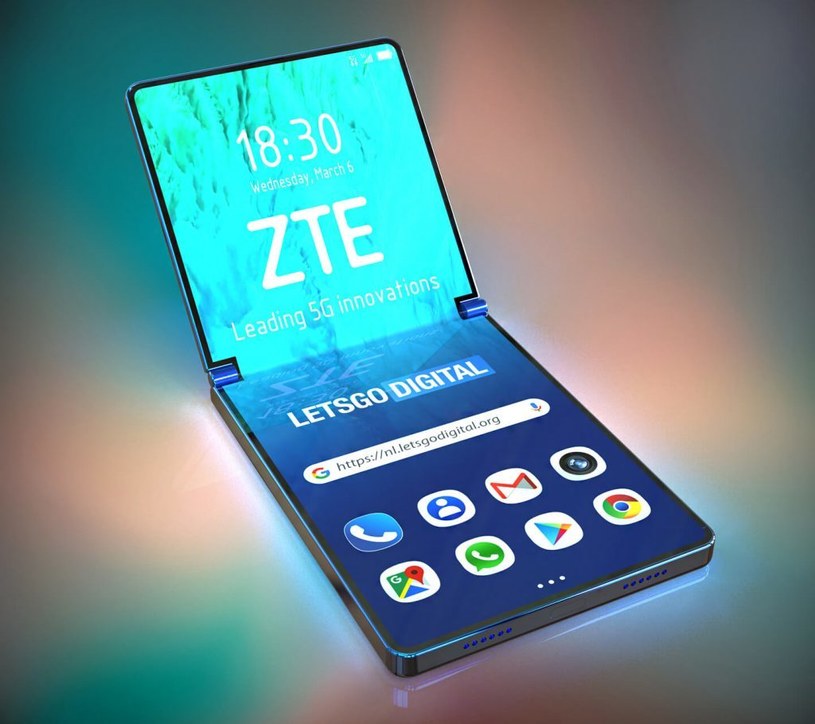 Składany smartfon ZTE / fot. Let'sGoDigital /materiał zewnętrzny