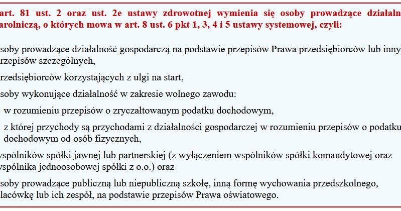 Składka zdrowotna z kilku rodzajów działalniści /Gazeta Podatkowa