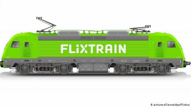 Składy FlixTrain są tak samo zielone jak autobusy /fot. picture-alliance/dpa/Flixbus /&copy;123RF/PICSEL