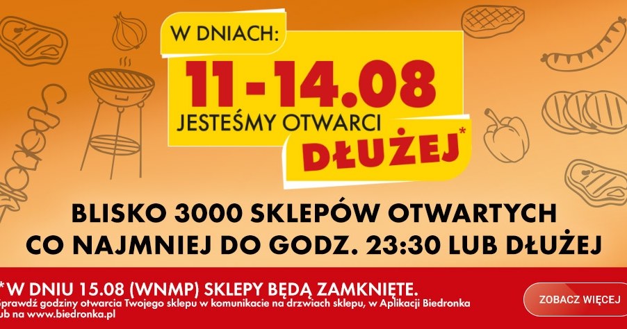 Sklepy w Polsce zamknięte 15 sierpnia! Biedronka zmienia godziny otwarcia przed świętem /Biedronka /INTERIA.PL