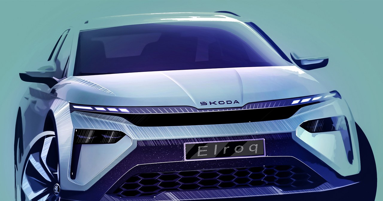 Skoda Elroq na oficjalnych szkicach. /Skoda