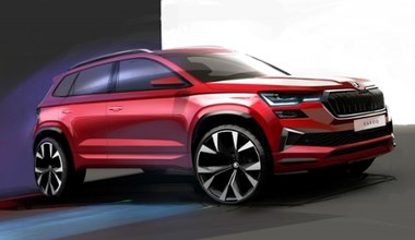 Skoda Karoq po face liftingu na pierwszych szkicach