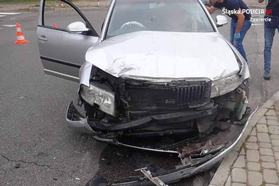 Skoda, którą prowadził mężczyzna /Policja