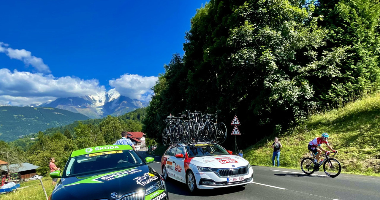 Skoda na Tour de France /Marek Wicher    /INTERIA.PL