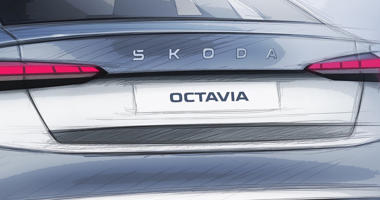 Skoda opublikowała szkice przedstawiające zmodernizowaną Octavię. /materiały prasowe