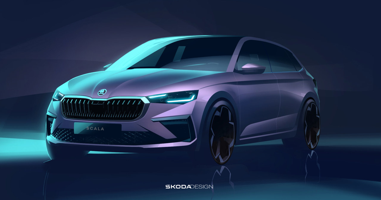 Skoda Scala po liftingu (2024) /Skoda /materiały prasowe