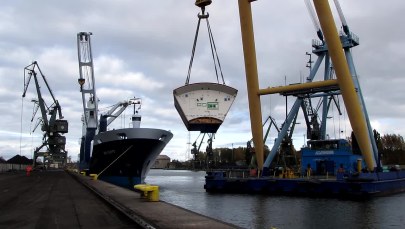 Skomplikowany rozładunek w Gdańsku. TBM wydrąży tunel pod Wisłą 