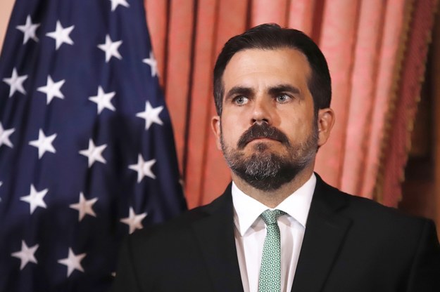 Skompromitowany gubernator Portoryko, Ricky Rossello /Thais Llorca /PAP/EPA