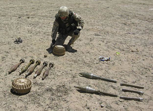 Skonfiskowane materiały wybuchowe /fot. PKW Afganistan /