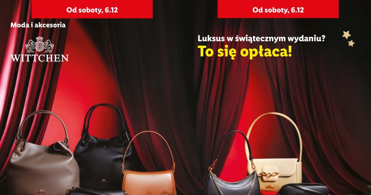 Skórzane torebki Wittchen w Lidlu od 179 zł! /Lidl /INTERIA.PL