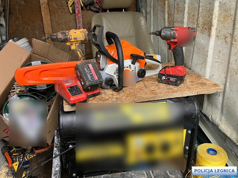 Skradzione narzędzia /KMP Legnica /Policja