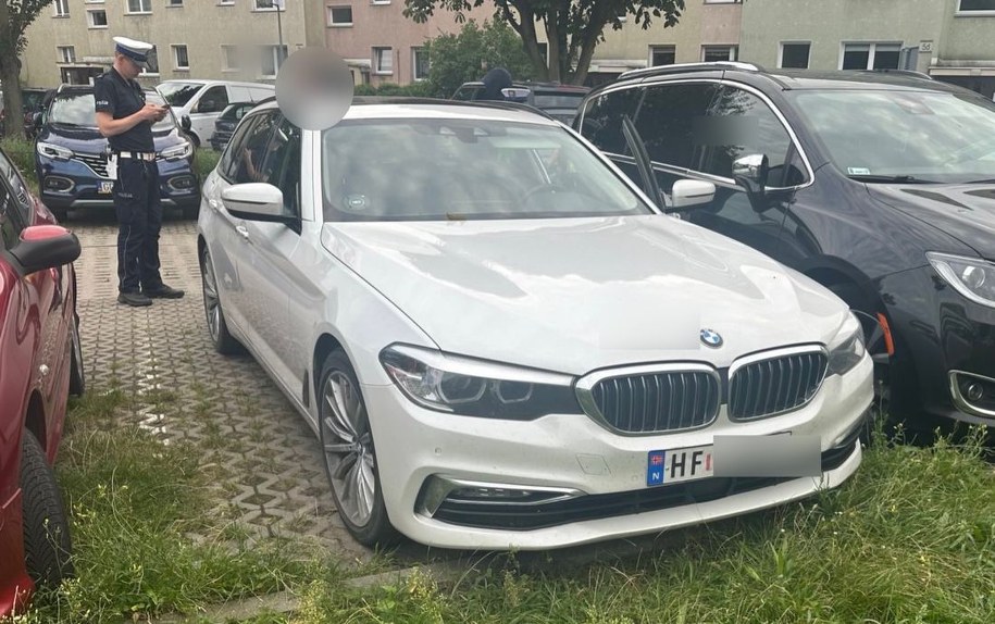 Skradzione w Danii bmw /KMP Gdańsk /